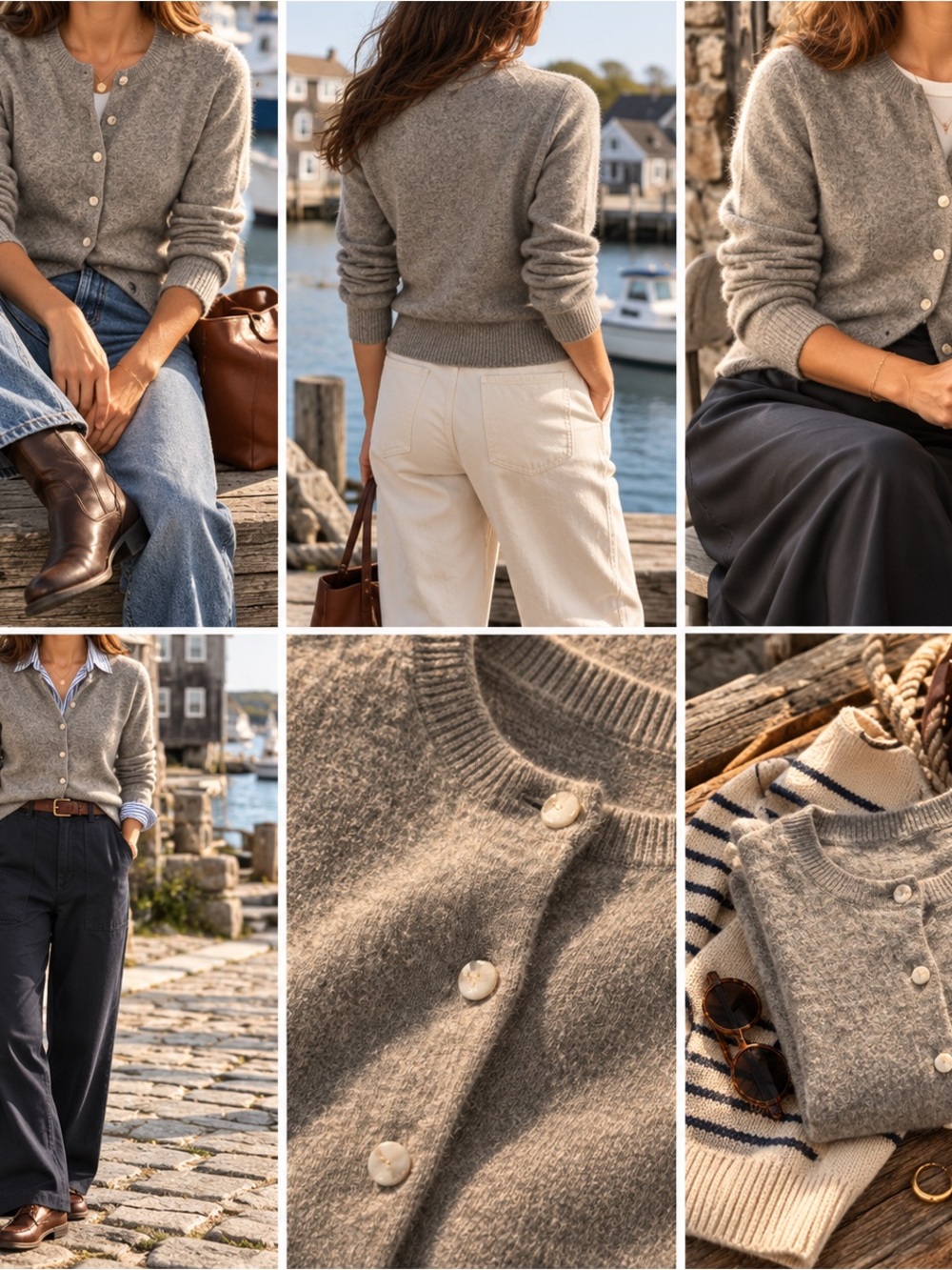 J.Crew Collection Italian Cashmere Gray Cardigan Sweater XS